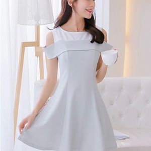 NWT Gray and White dress